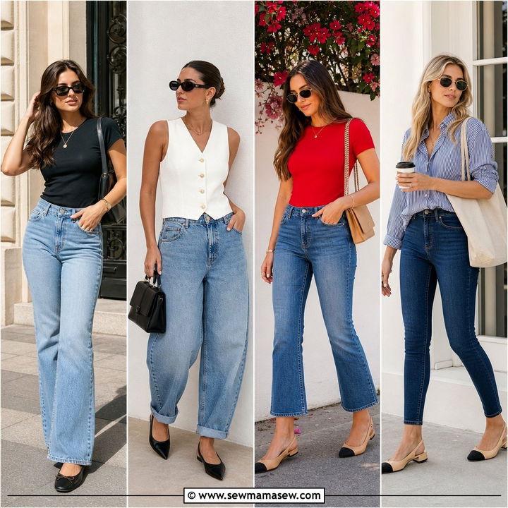 25 Petite Jeans Outfit Ideas With Flats For Easy Style