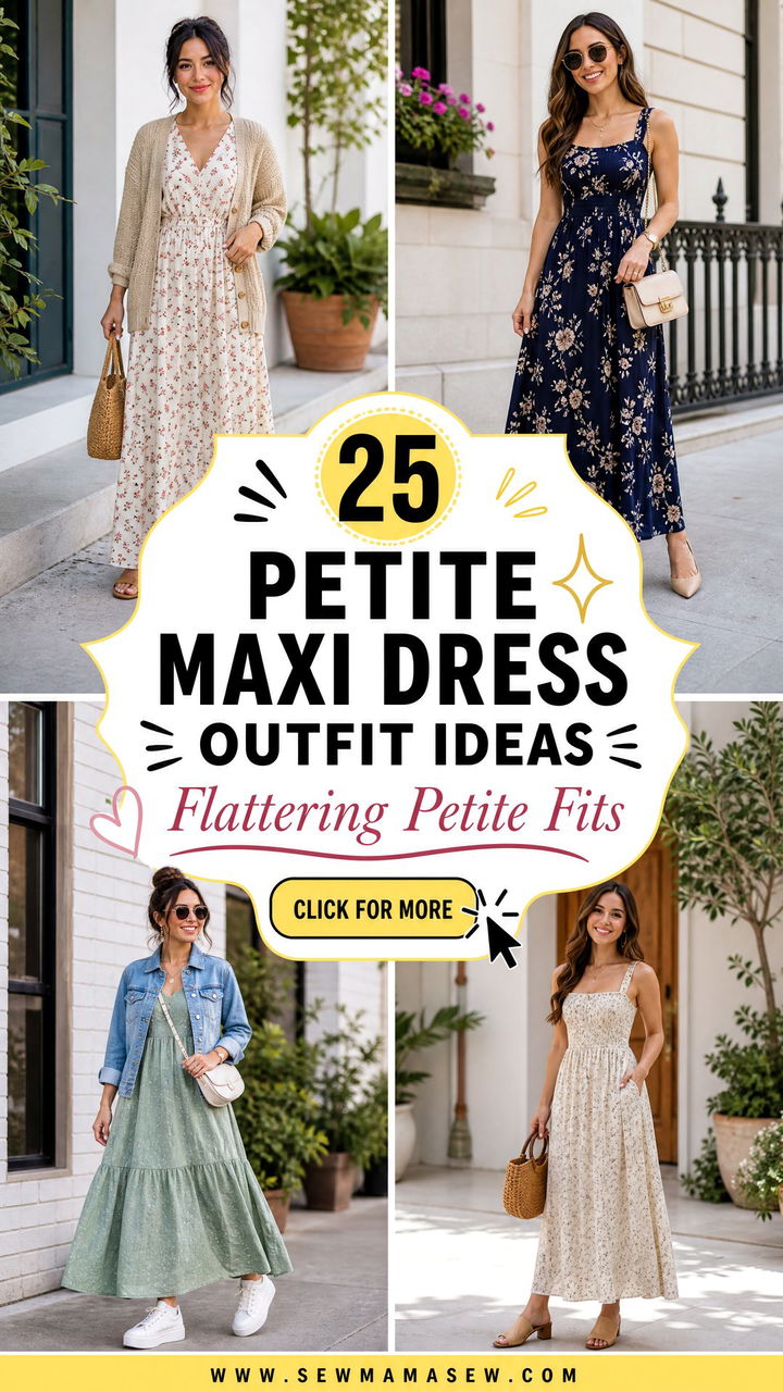 25 Petite Maxi Dress Outfit Ideas For Flattering Looks - 25 Petite Maxi Dress Outfit Ideas For Flattering Looks