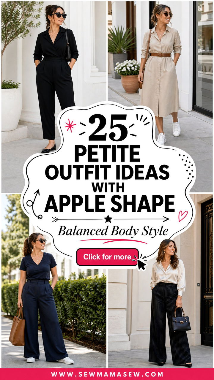 25 Petite Outfit Ideas With Apple Shape for Balanced Style - 25 Petite Outfit Ideas With Apple Shape for Balanced Style
