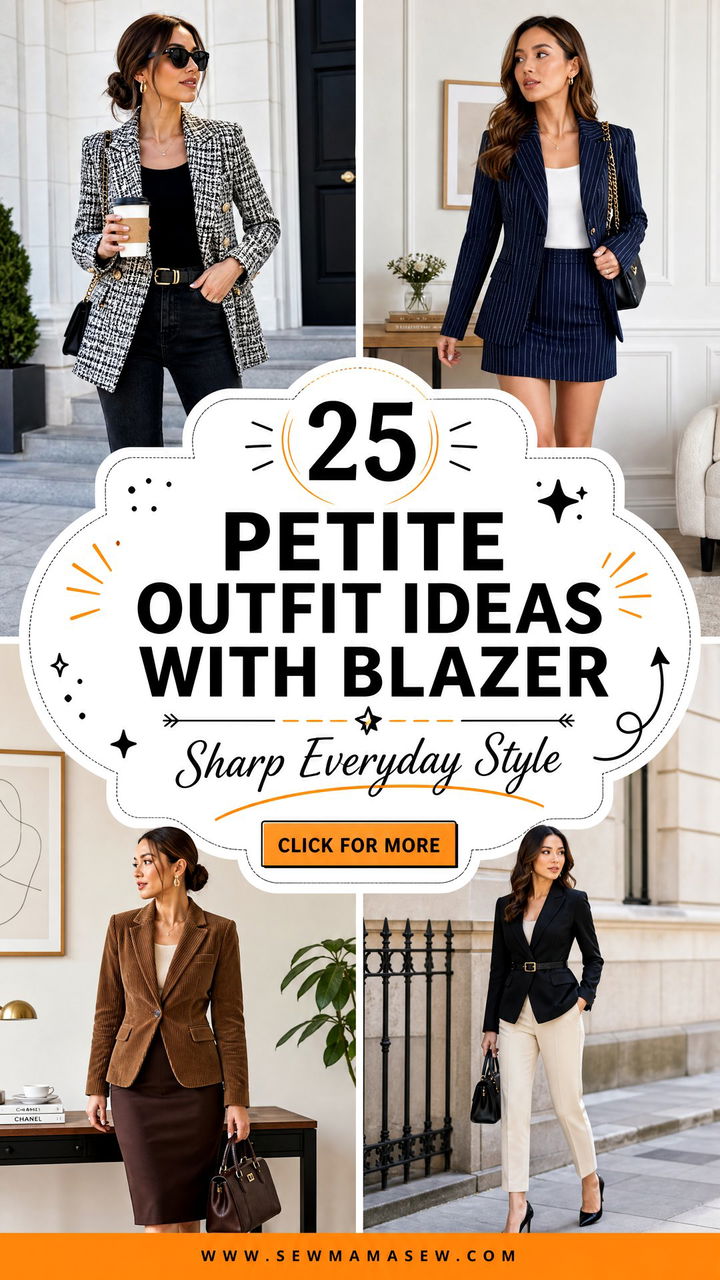 25 Petite Outfit Ideas With Blazer for Sharp Everyday Style - 25 Petite Outfit Ideas With Blazer for Sharp Everyday Style