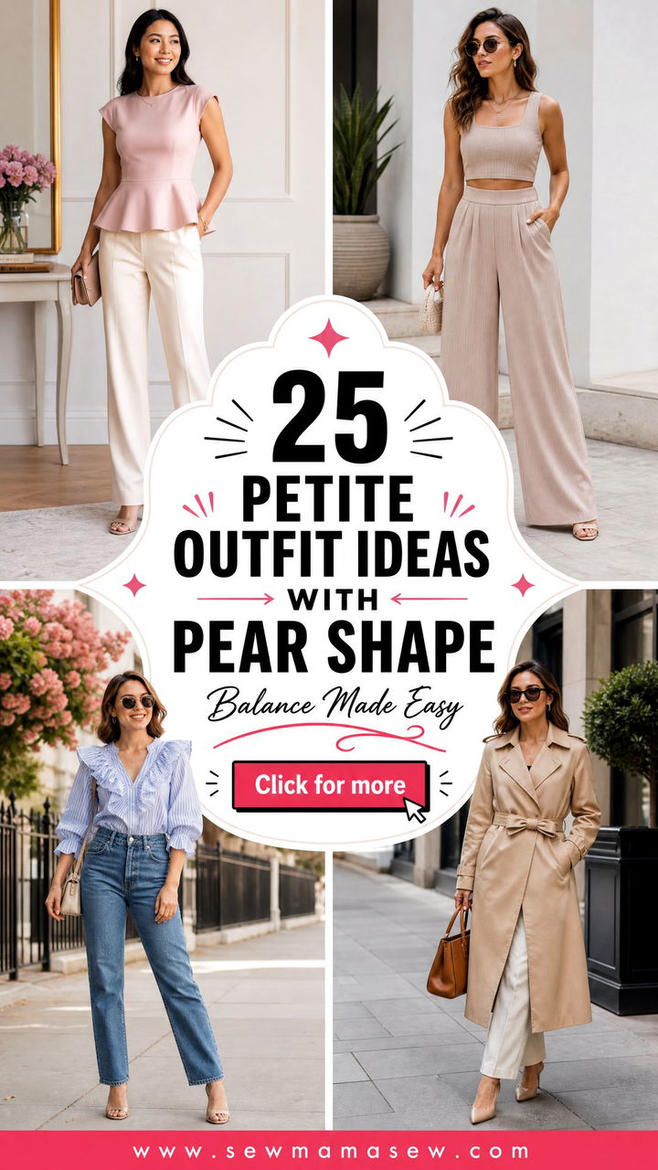 25 Petite Outfit Ideas With Pear Shape Balancing Tips - 25 Petite Outfit Ideas With Pear Shape Balancing Tips