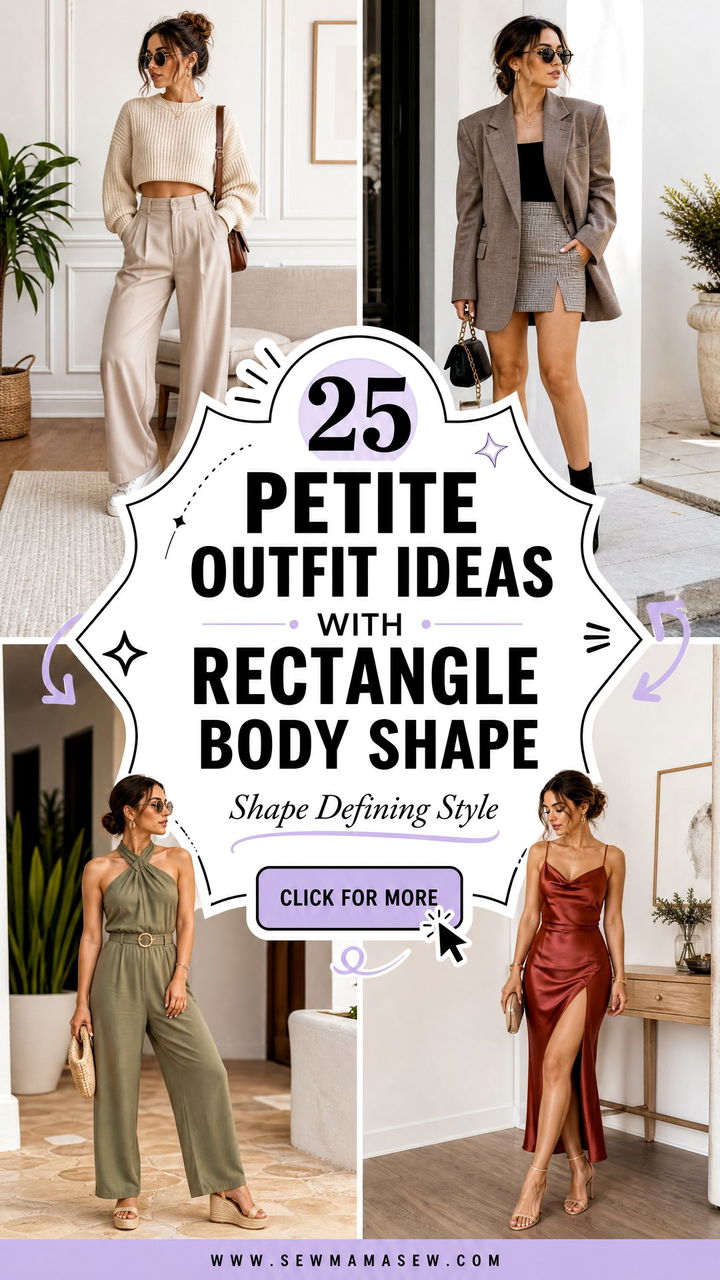 25 Petite Outfit Ideas With Rectangle Body Shape Tips - 25 Petite Outfit Ideas With Rectangle Body Shape Tips