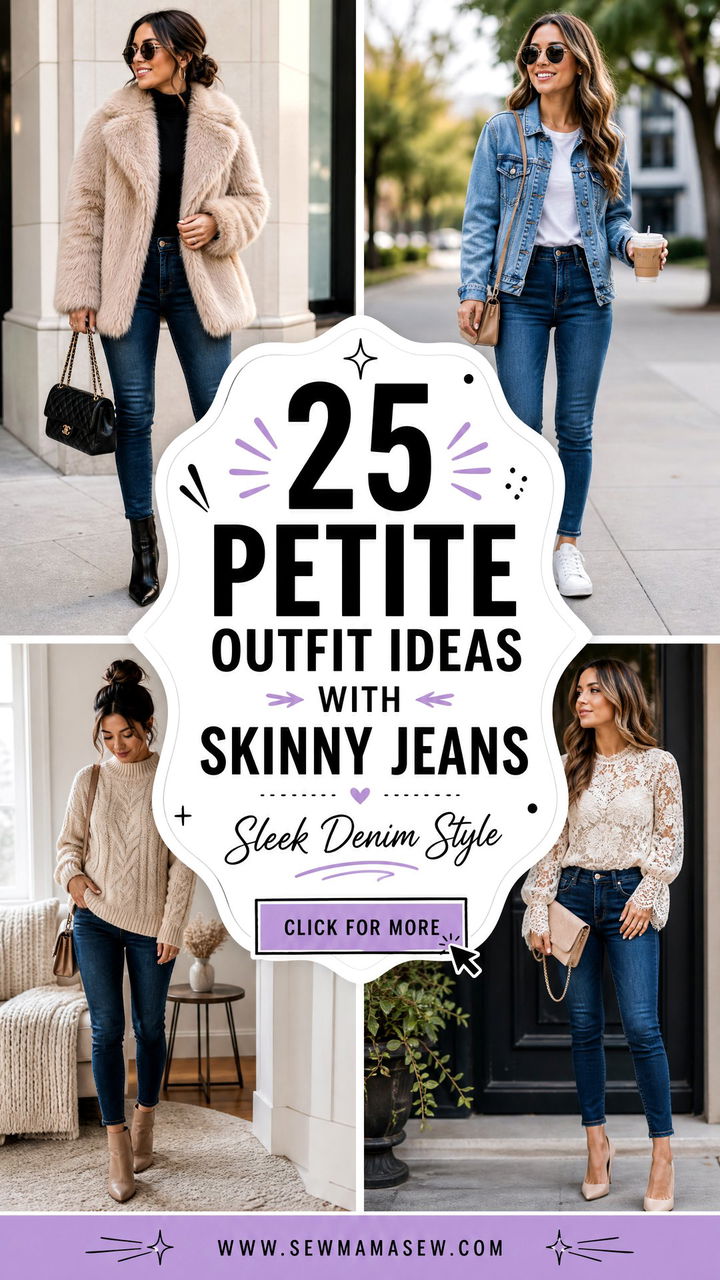 25 Petite Outfit Ideas With Skinny Jeans for Sleek Style - 25 Petite Outfit Ideas With Skinny Jeans for Sleek Style