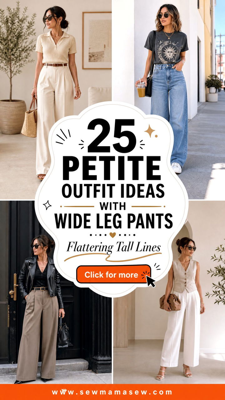 25 Petite Outfit Ideas With Wide Leg Pants That Flatter - 25 Petite Outfit Ideas With Wide Leg Pants That Flatter
