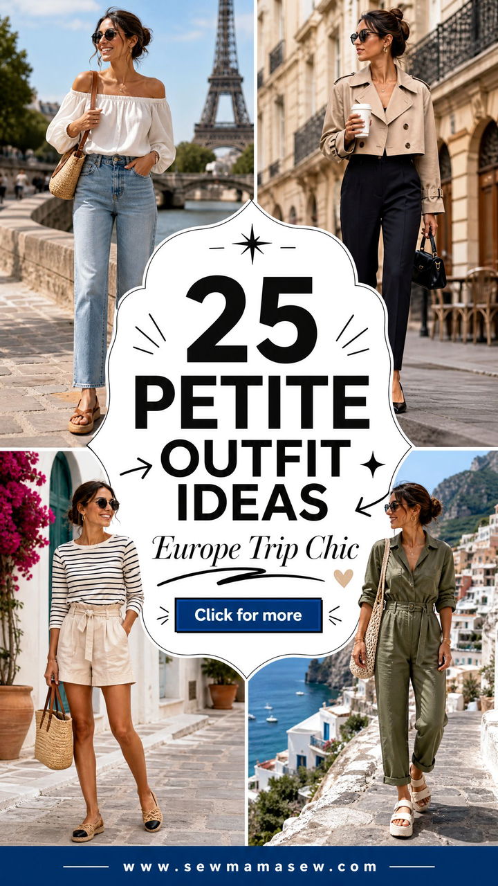 25 Petite Outfit Ideas for Europe Trips That Look Chic All Day - 25 Petite Outfit Ideas for Europe Trips That Look Chic All Day
