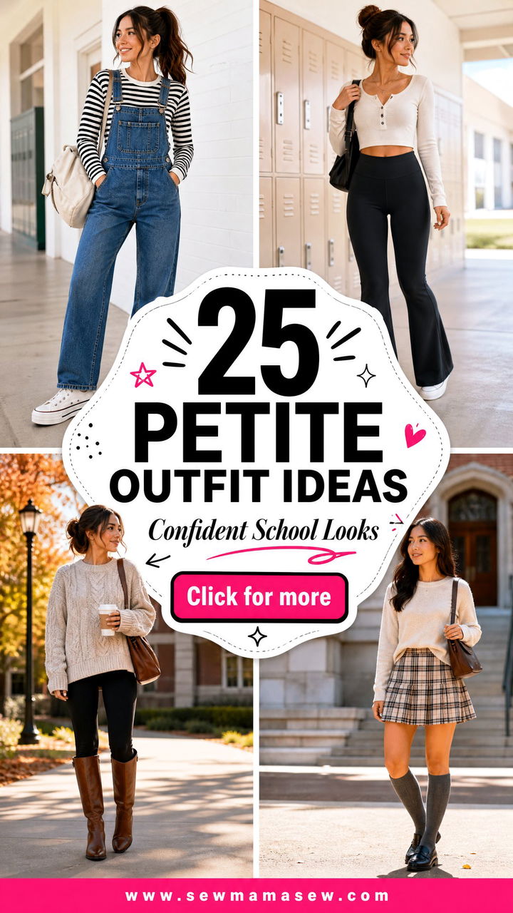 25 Petite Outfit Ideas for Teens to Look Confident at School - 25 Petite Outfit Ideas for Teens to Look Confident at School