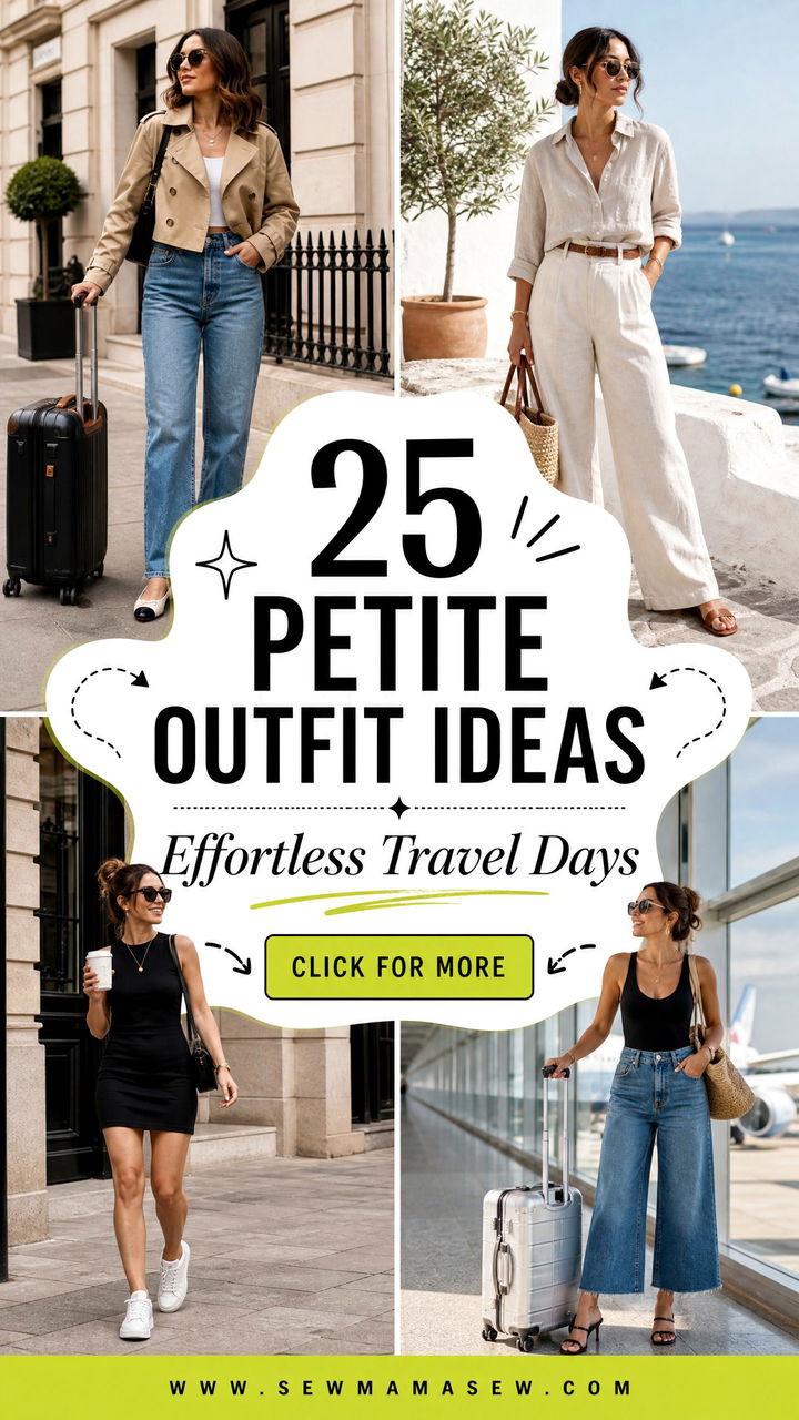 25 Petite Outfit Ideas for Travel Days That Feel Effortless - 25 Petite Outfit Ideas for Travel Days That Feel Effortless