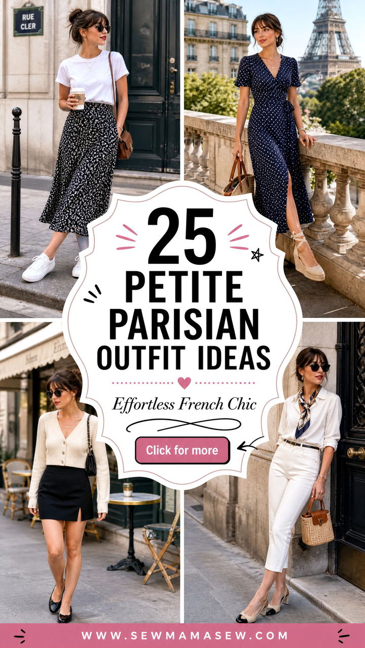 25 Petite Parisian Outfit Ideas For Effortless Chic Style - 25 Petite Parisian Outfit Ideas For Effortless Chic Style