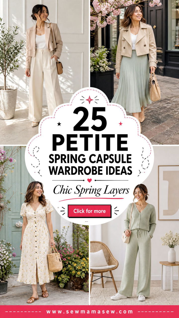 25 Petite Spring Capsule Wardrobe Ideas for Chic Days Out - 25 Petite Spring Capsule Wardrobe Ideas for Chic Days Out