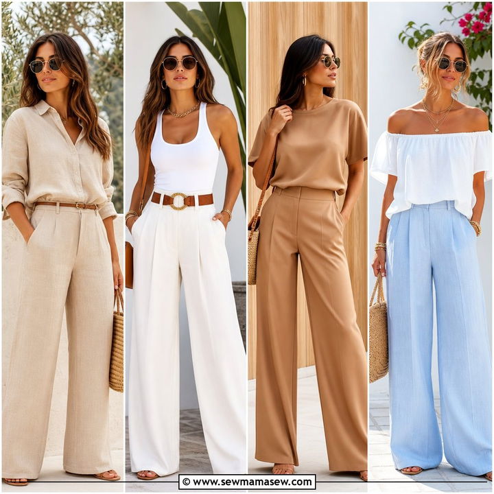25 Petite Wide Leg Pants Outfit Ideas For Taller Lines