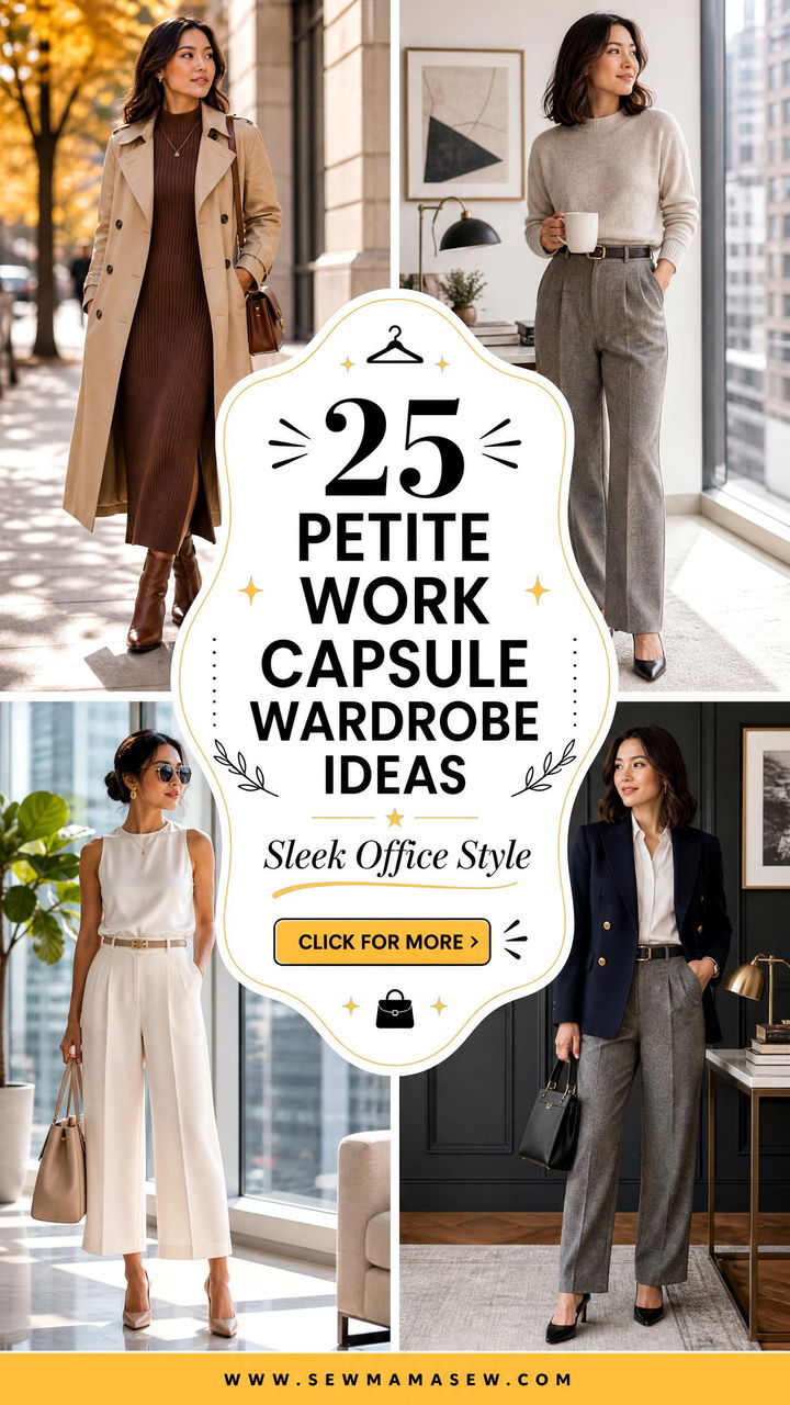 25 Petite Work Capsule Wardrobe Ideas for Sleek Office Style - 25 Petite Work Capsule Wardrobe Ideas for Sleek Office Style