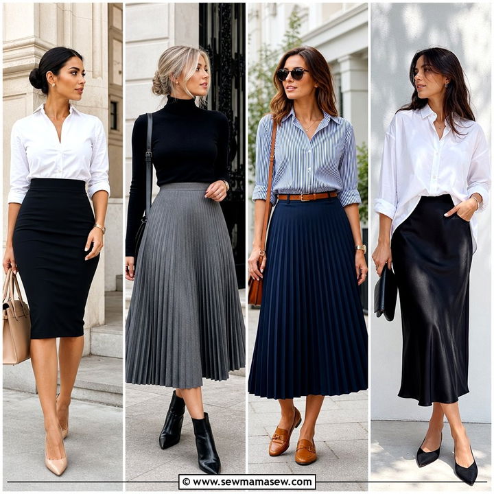 25 Petite Work Outfit Ideas With Skirt For Confident Days