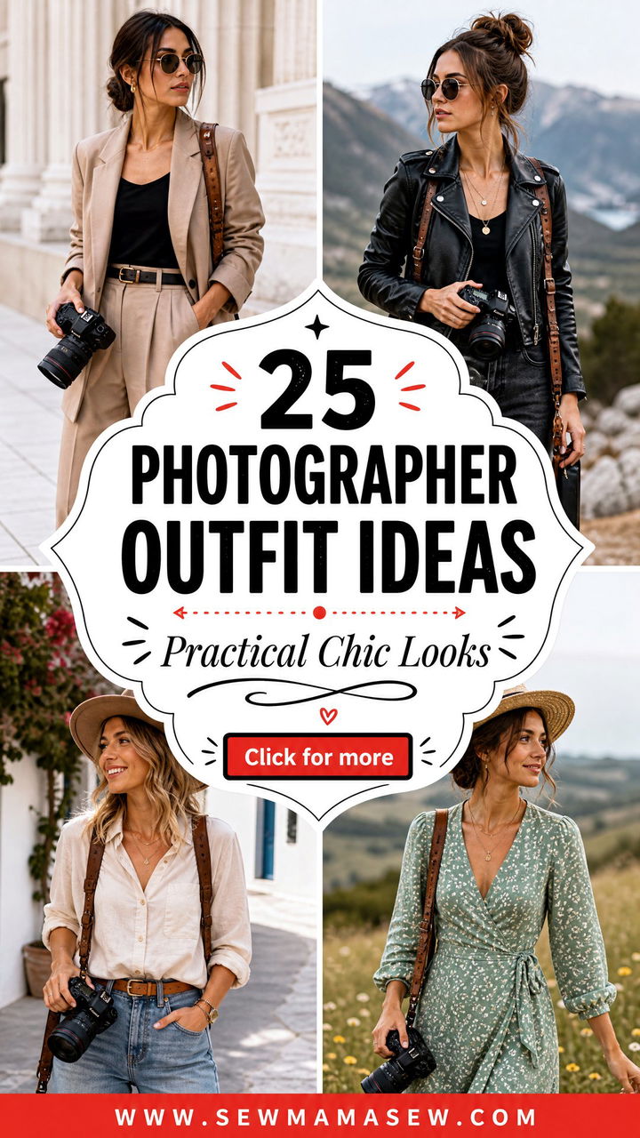 25 Photographer Outfit Ideas for Work Practical Chic Looks - 25 Photographer Outfit Ideas for Work: Practical Chic Looks