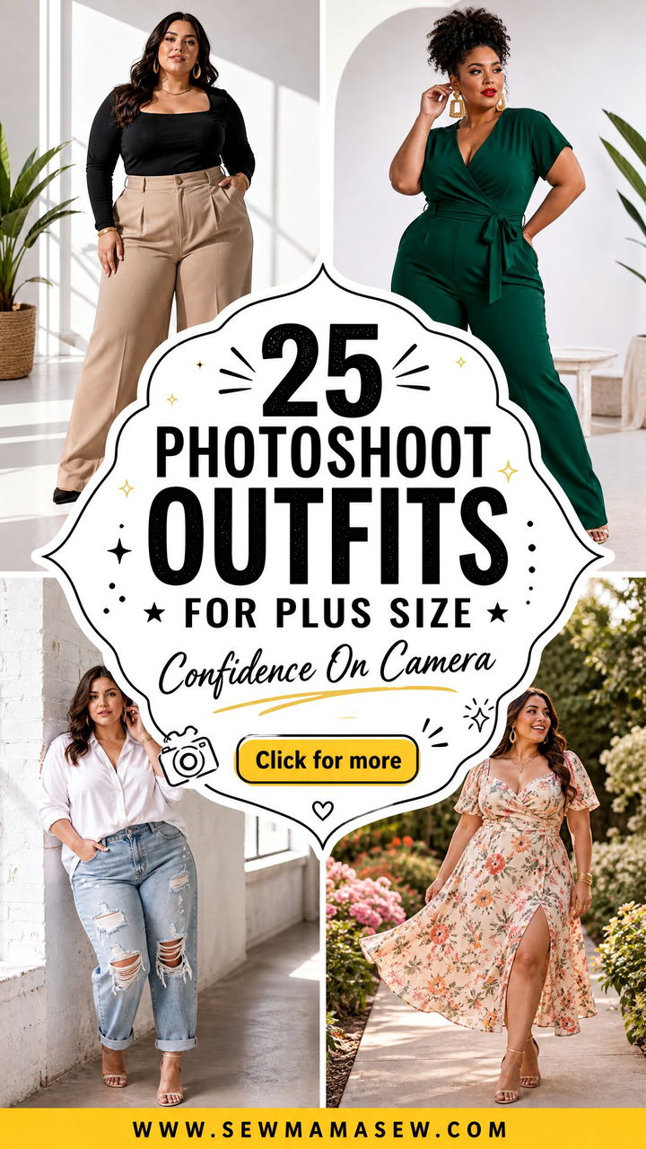 25 Photoshoot Outfits for Plus Size Confidence on Camera - 25 Photoshoot Outfits for Plus Size Confidence on Camera