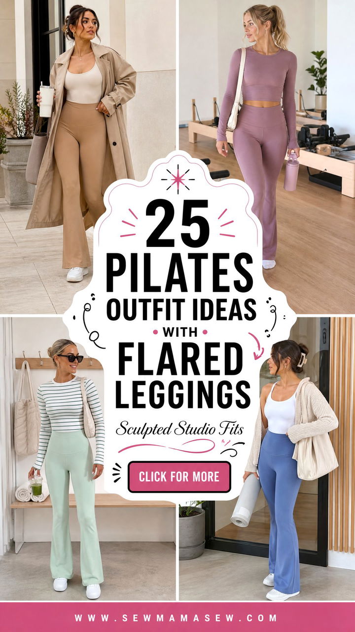25 Pilates Outfit Ideas With Flared Leggings for Sculpted Style - 25 Pilates Outfit Ideas With Flared Leggings for Sculpted Style