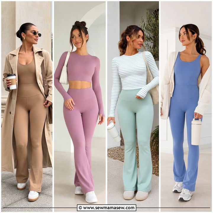 25 Pilates Outfit Ideas With Flared Leggings for Sculpted Style