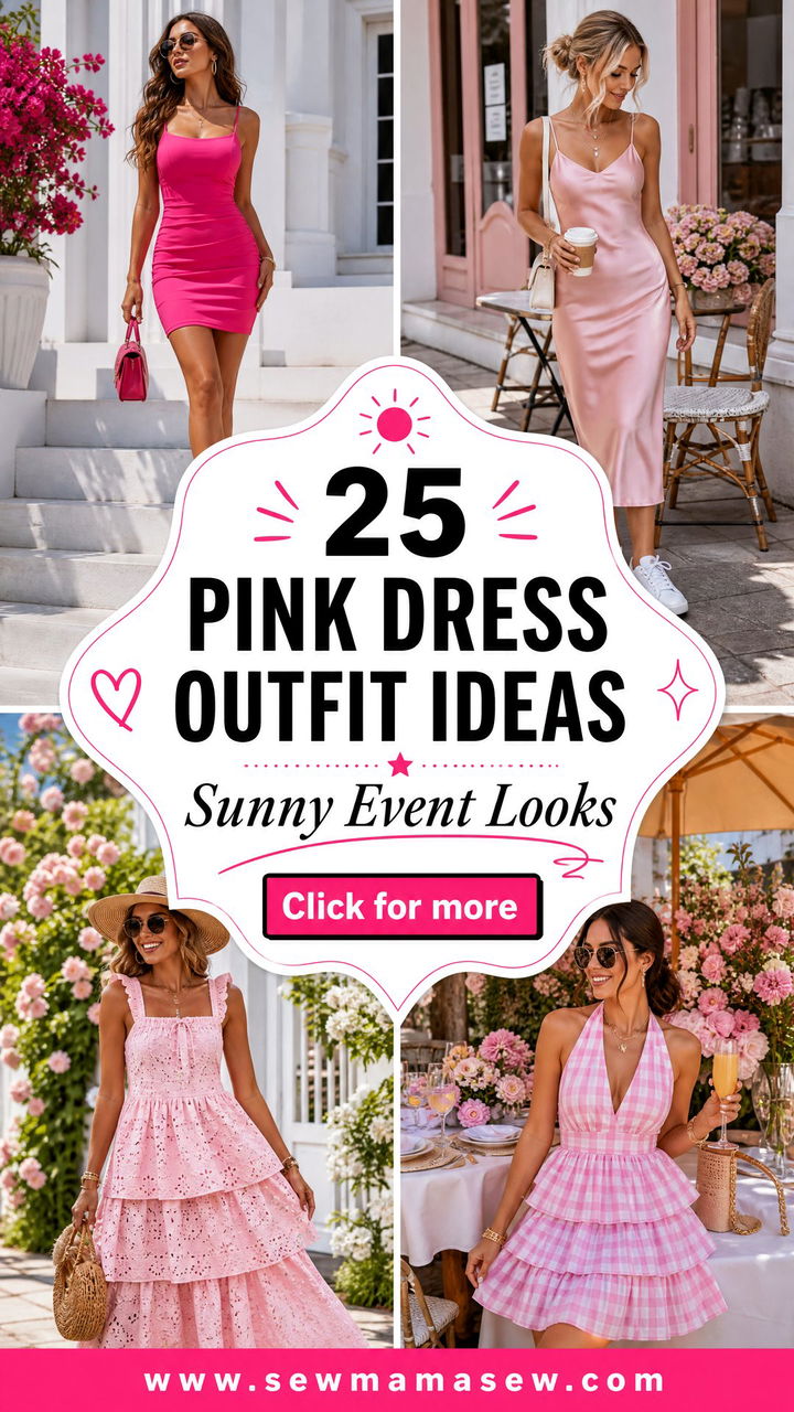 25 Pink Dress Outfit Ideas Summer 2026 for Sunny Events - 25 Pink Dress Outfit Ideas Summer 2026 for Sunny Events
