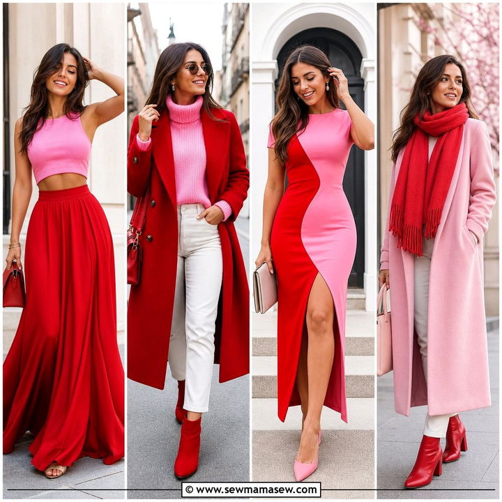 25 Pink and Red Outfit Ideas for Bold, Romantic Style Now