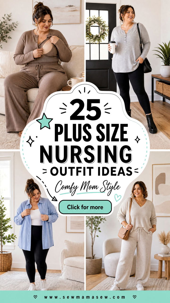 25 Plus Size Nursing Outfit Ideas for Comfy Mom Style - 25 Plus Size Nursing Outfit Ideas for Comfy Mom Style