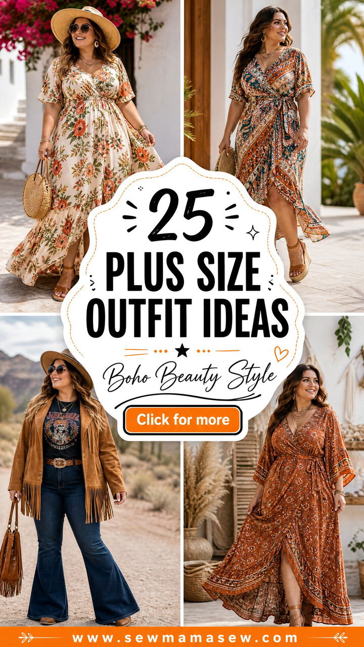 25 Plus Size Outfit Ideas Boho Beauties Can Wear - 25 Plus Size Outfit Ideas Boho Beauties Can Wear