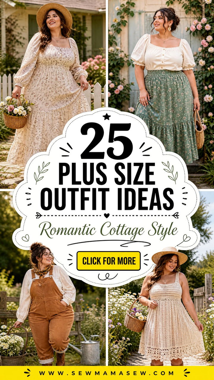 25 Plus Size Outfit Ideas Cottagecore for Romantic Style - 25 Plus Size Outfit Ideas Cottagecore for Romantic Style