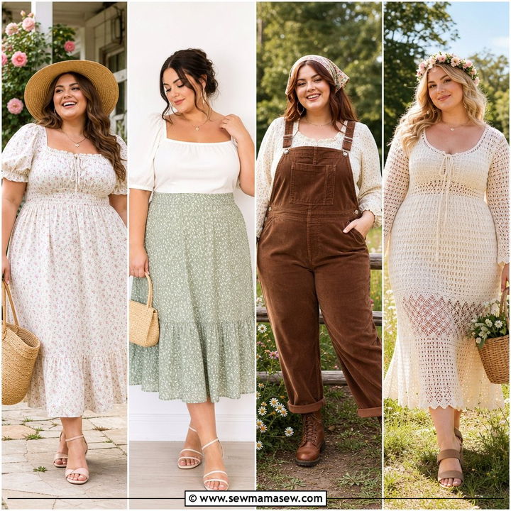 25 Plus Size Outfit Ideas Cottagecore for Romantic Style
