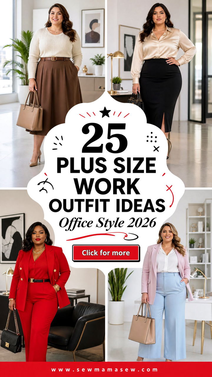 25 Plus Size Work Outfit Ideas 2026 for Office Style - 25 Plus Size Work Outfit Ideas 2026 for Office Style
