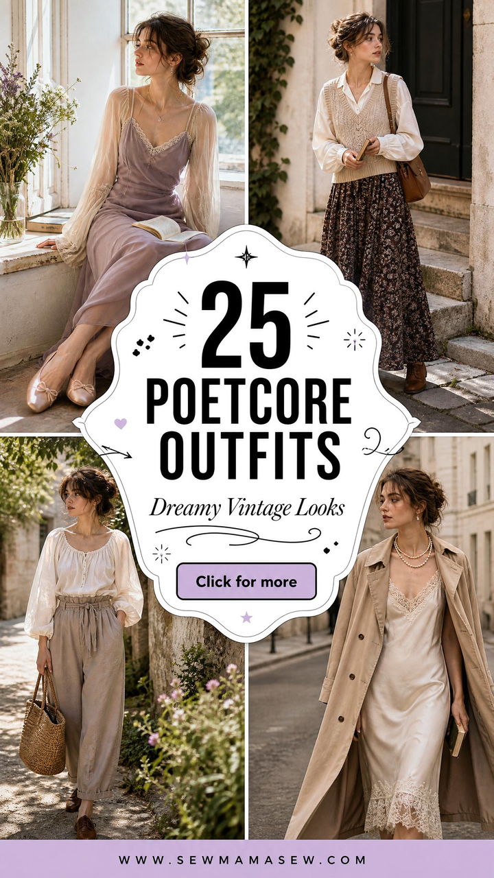 25 Poetcore Outfits For Dreamy Vintage-Inspired Looks - 25 Poetcore Outfits For Dreamy Vintage-Inspired Looks