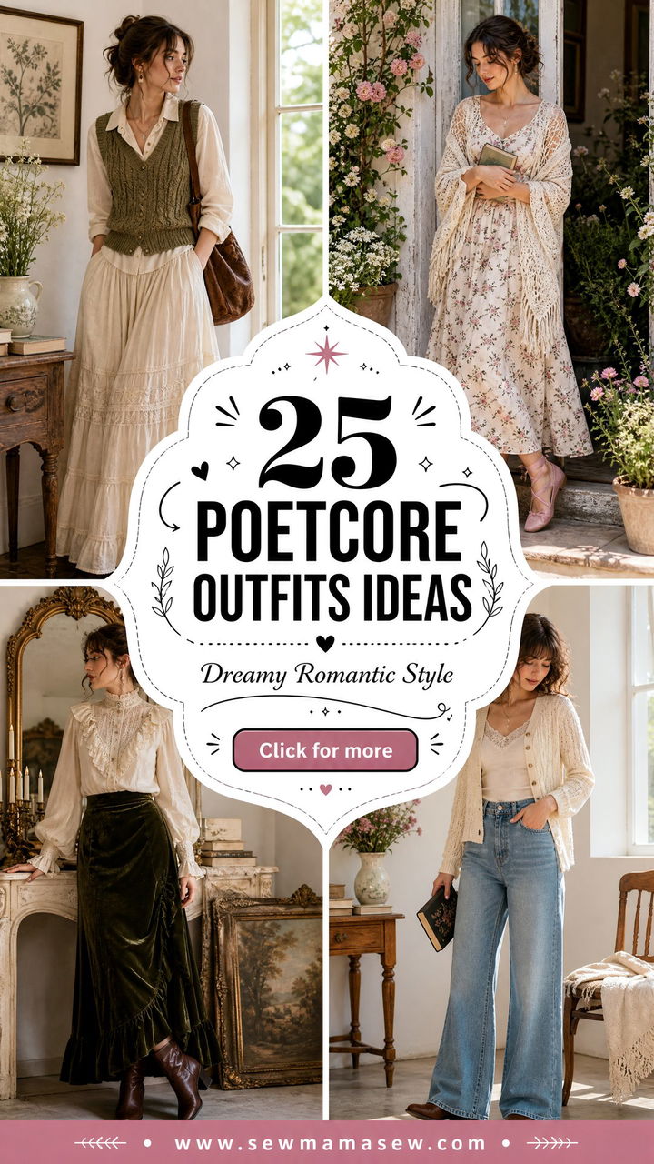 25 Poetcore Outfits Ideas for Dreamy Romantic Style Looks - 25 Poetcore Outfits Ideas for Dreamy Romantic Style Looks