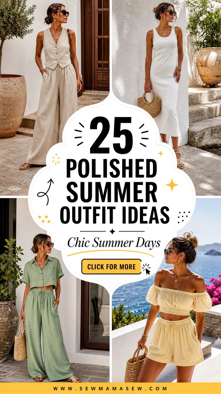 25 Polished Summer Outfit Ideas 2026 For Chic Days - 25 Polished Summer Outfit Ideas 2026 For Chic Days