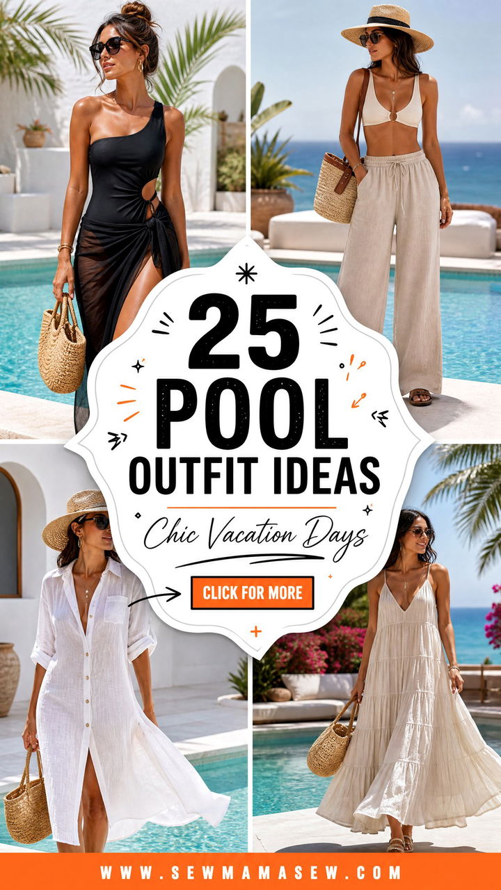 25 Pool Outfit Ideas 2026 For Chic Vacation Days - 25 Pool Outfit Ideas 2026 For Chic Vacation Days