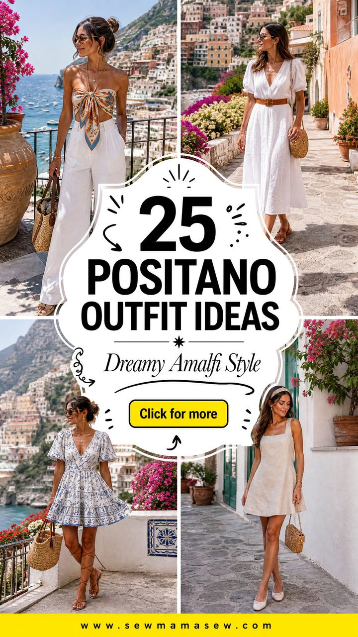 25 Positano Outfit Ideas for Dreamy Amalfi Coast Style - 25 Positano Outfit Ideas for Dreamy Amalfi Coast Style