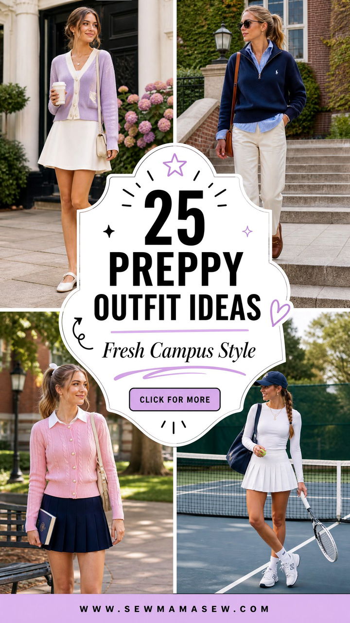 25 Preppy Outfit Ideas for Teens With Fresh Campus Style - 25 Preppy Outfit Ideas for Teens With Fresh Campus Style