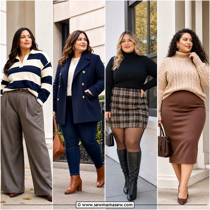 25 Preppy Outfits For Curvy Women: Flattering Chic Looks