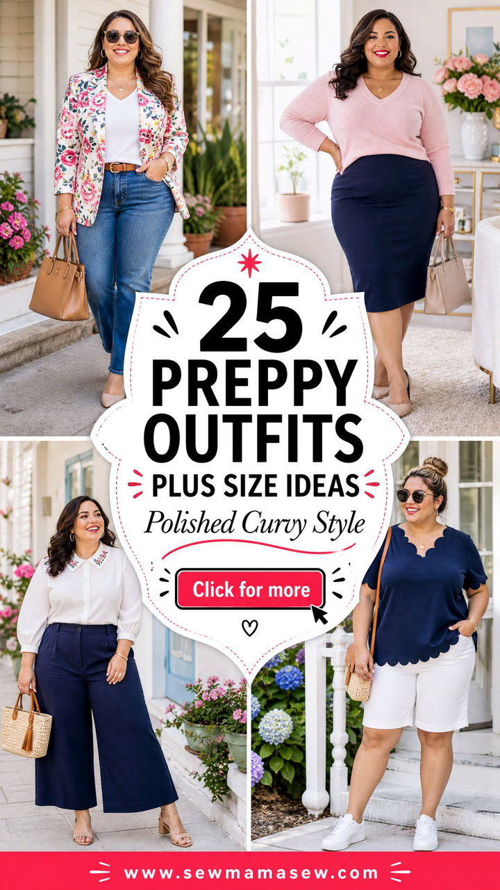 25 Preppy Outfits Plus Size for Polished Curvy Style - 25 Preppy Outfits Plus Size for Polished Curvy Style