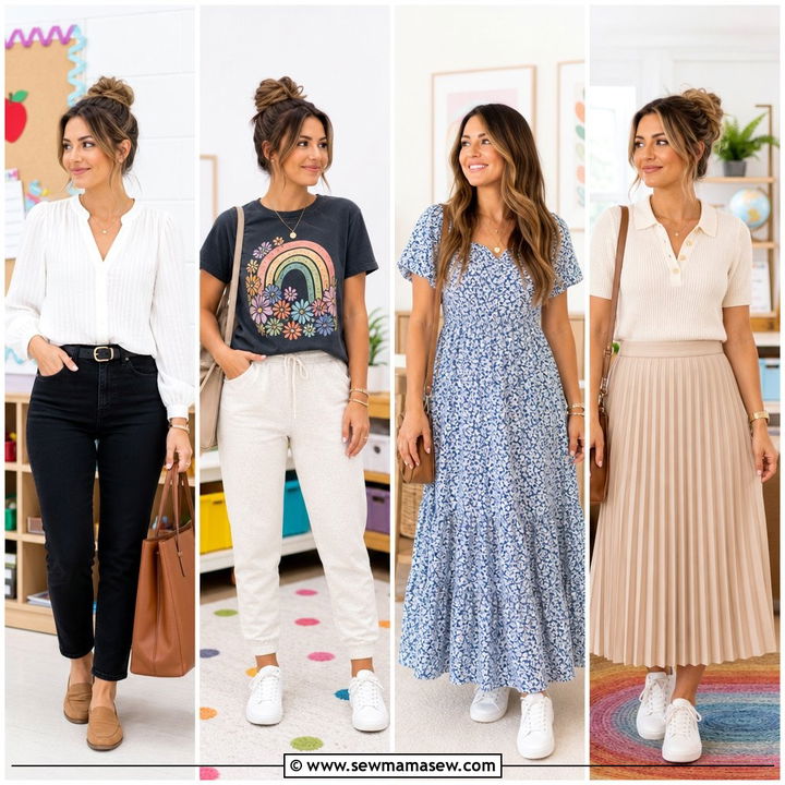 25 Preschool Teacher Outfit Ideas for Comfy Classroom Style