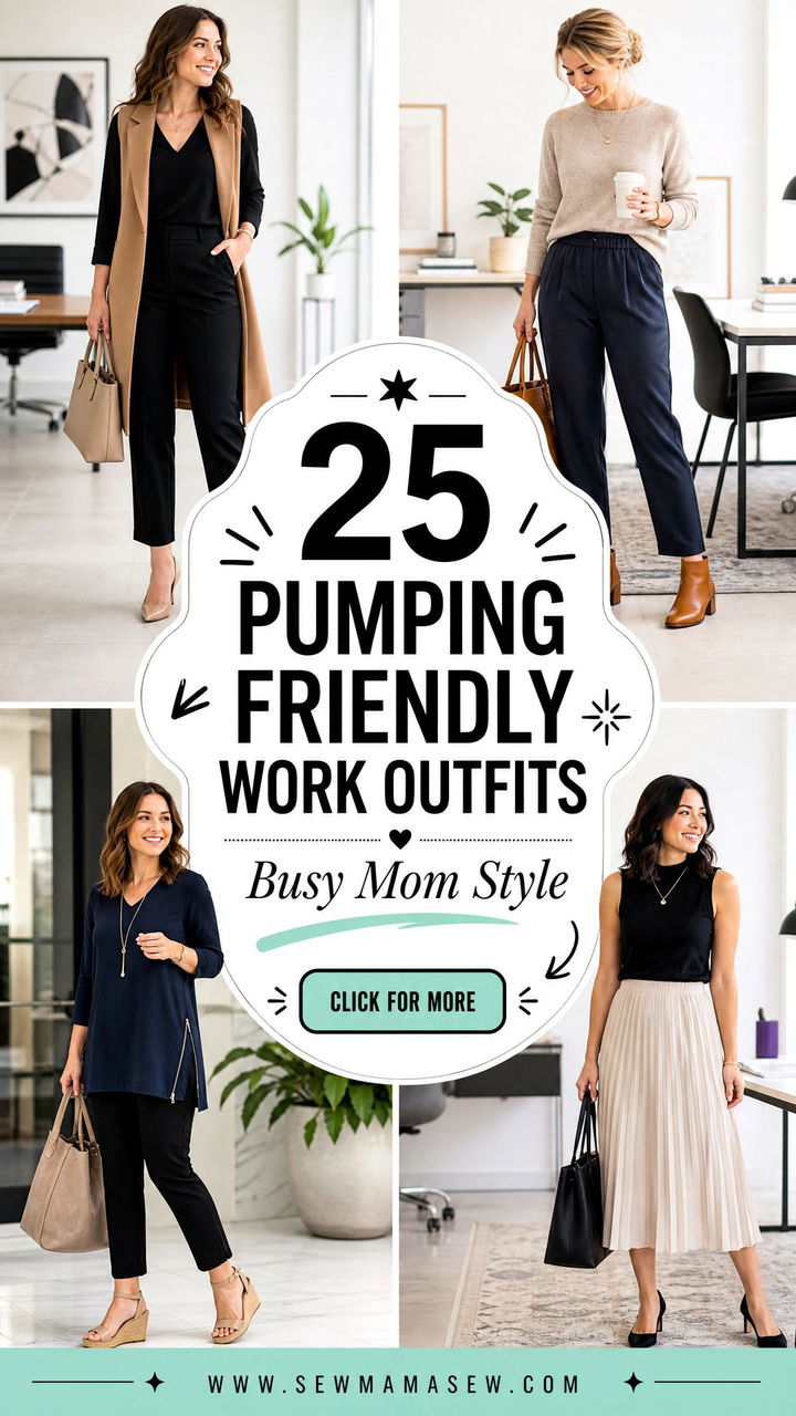 25 Pumping Friendly Work Outfits For Busy New Moms Returning - 25 Pumping Friendly Work Outfits For Busy New Moms Returning