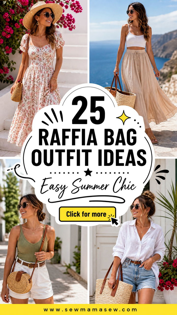 25 Raffia Bag Outfit Ideas Summer Looks for Easy Chic - 25 Raffia Bag Outfit Ideas Summer Looks for Easy Chic