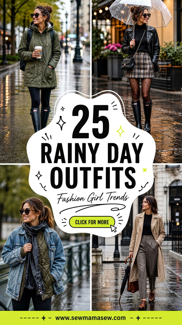 25 Rainy Day Outfits Trends Fashion Girls Are Wearing Now - 25 Rainy Day Outfits Trends Fashion Girls Are Wearing Now
