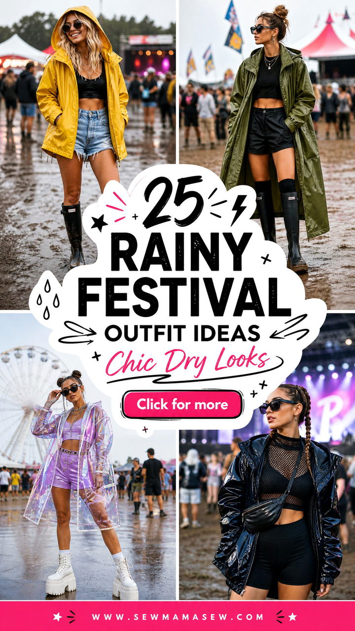 25 Rainy Festival Outfit Ideas To Stay Chic And Dry All Day - 25 Rainy Festival Outfit Ideas To Stay Chic And Dry All Day