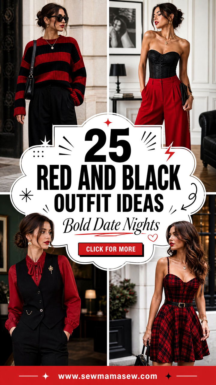 25 Red And Black Outfit Ideas For Bold Date Nights And Events - 25 Red And Black Outfit Ideas For Bold Date Nights And Events