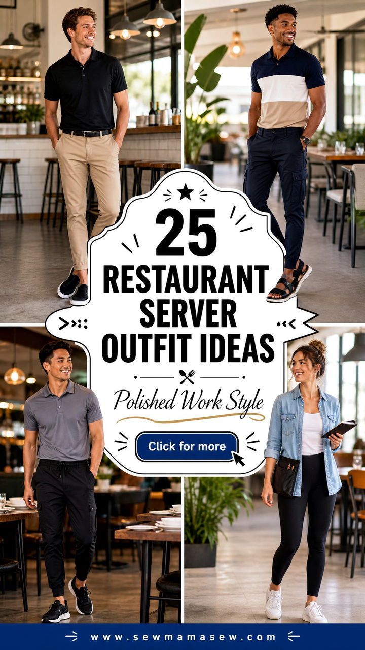25 Restaurant Server Outfit Ideas for Polished Work Style - 25 Restaurant Server Outfit Ideas for Polished Work Style
