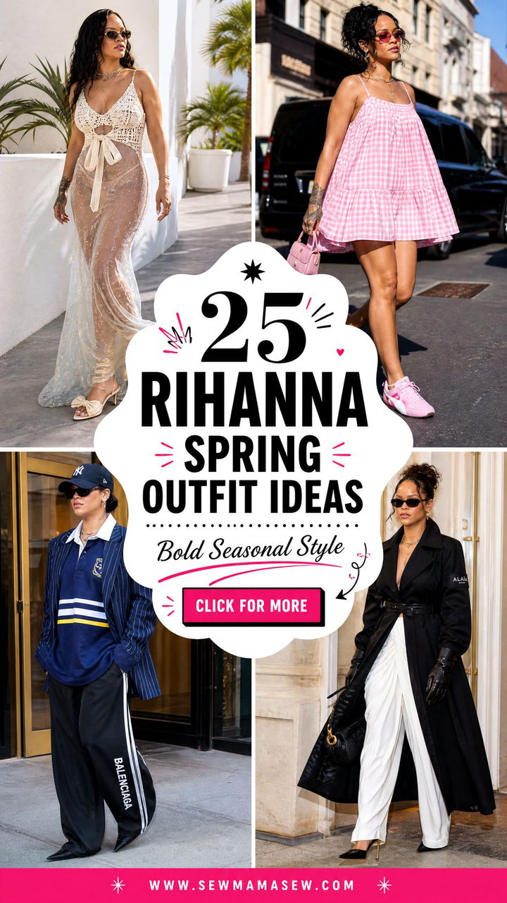 25 Rihanna Spring Outfit Ideas for Bold Seasonal Style - 25 Rihanna Spring Outfit Ideas for Bold Seasonal Style