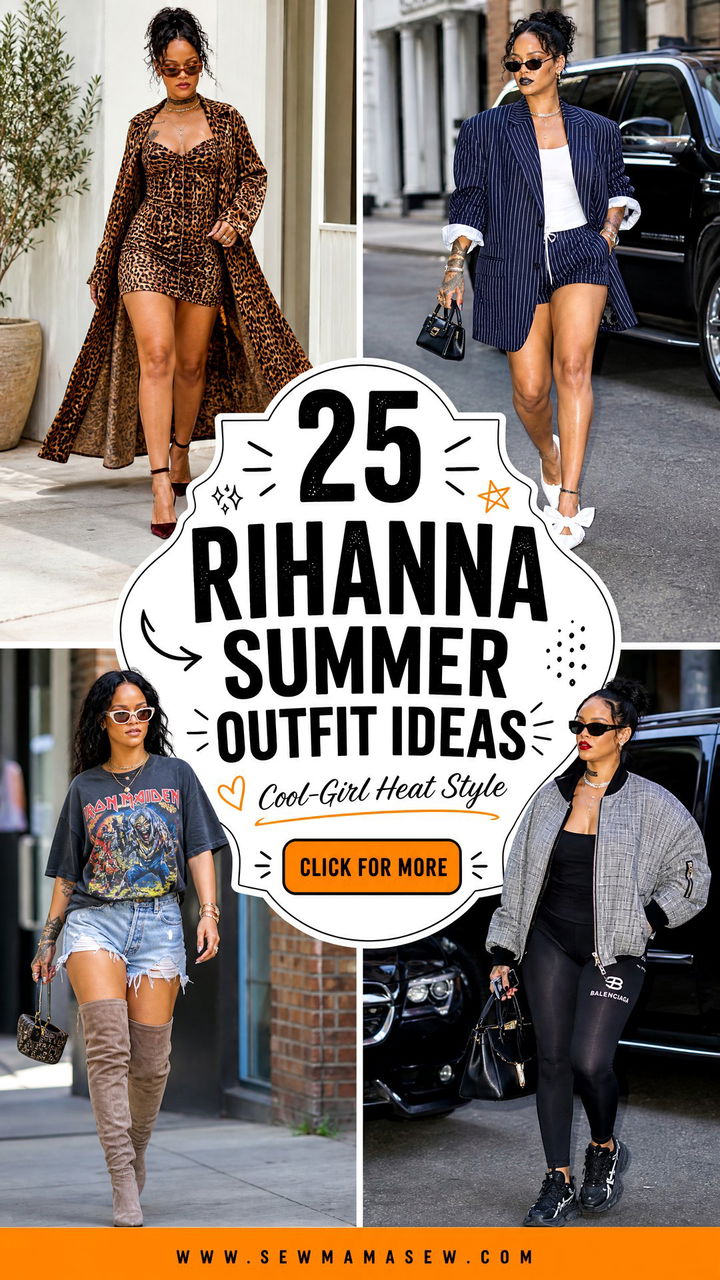 25 Rihanna Summer Outfit Ideas for Cool-Girl Heat Style - 25 Rihanna Summer Outfit Ideas for Cool-Girl Heat Style