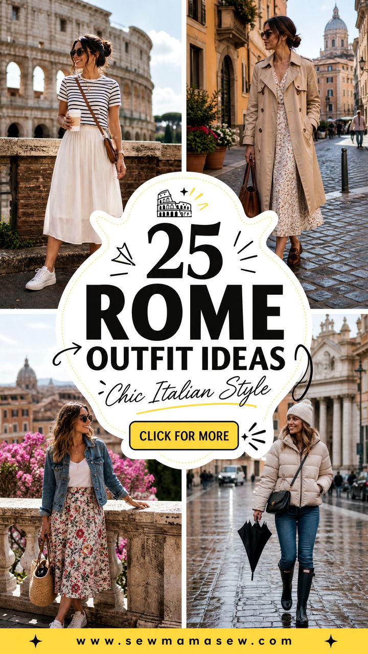 25 Rome Outfit Ideas for Chic Italian Vacation Style - 25 Rome Outfit Ideas for Chic Italian Vacation Style