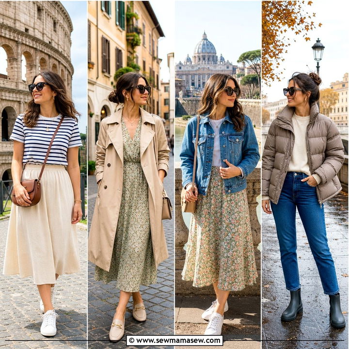 25 Rome Outfit Ideas for Chic Italian Vacation Style