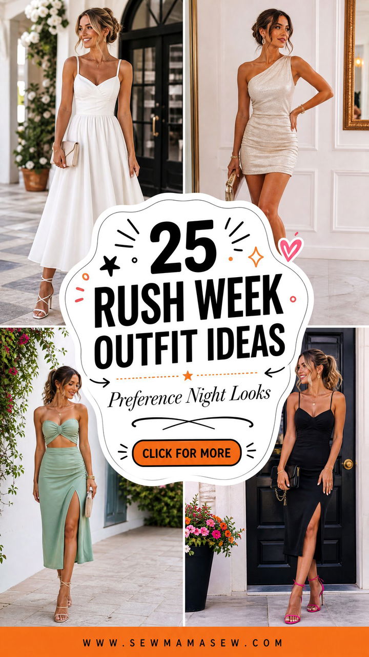 25 Rush Week Outfit Ideas Preference Night Looks - 25 Rush Week Outfit Ideas Preference Night Looks