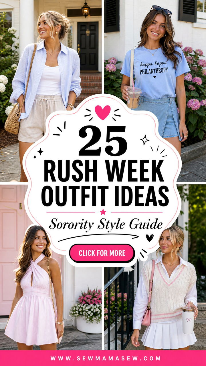 25 Rush Week Outfit Ideas Sorority Girls Will Love in 2026 - 25 Rush Week Outfit Ideas Sorority Girls Will Love in 2026