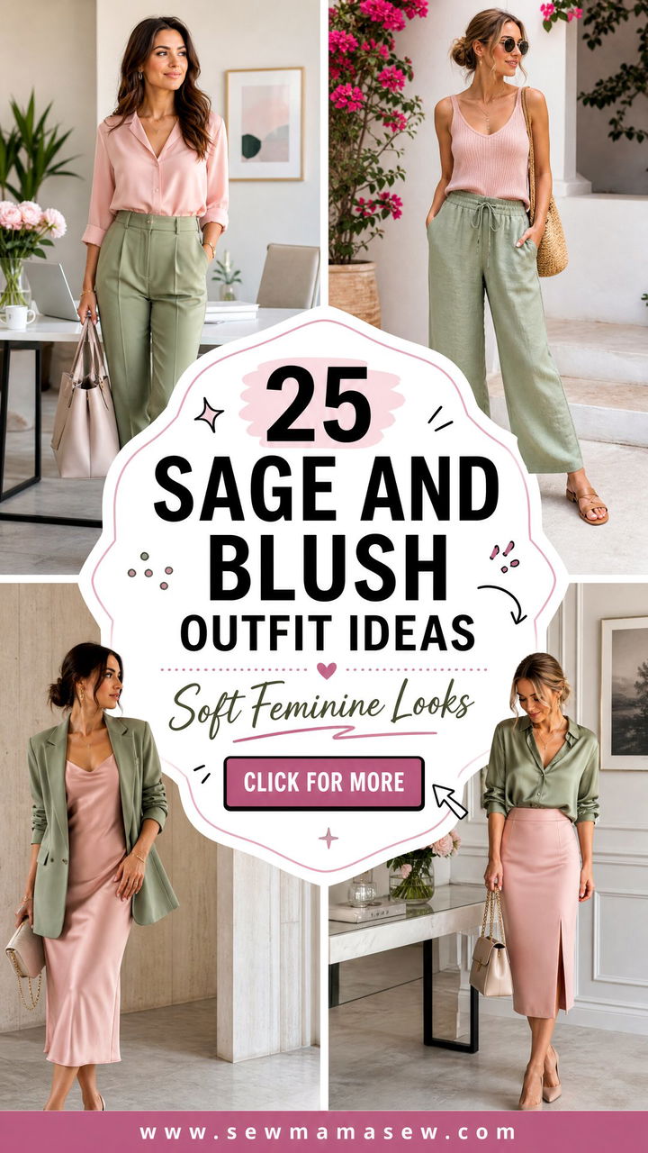 25 Sage and Blush Outfit Ideas for Soft Feminine Looks - 25 Sage and Blush Outfit Ideas for Soft Feminine Looks