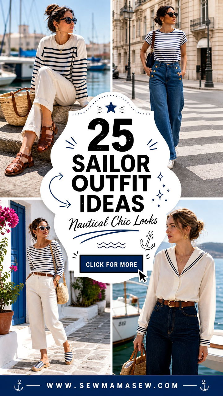 25 Sailor Outfit Ideas for Nautical Chic Looks - 25 Sailor Outfit Ideas for Nautical Chic Looks